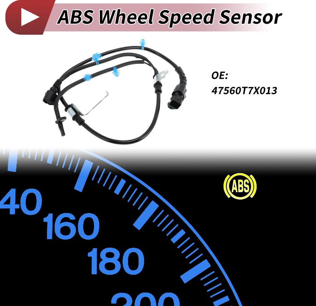 ABS Radgeschwindigkeitssensor ABS Sensor Antiblockiersystem Sensor Nr.47560T7X013 für Honda HR-V 2016-2020 1 Stück Hinten Links