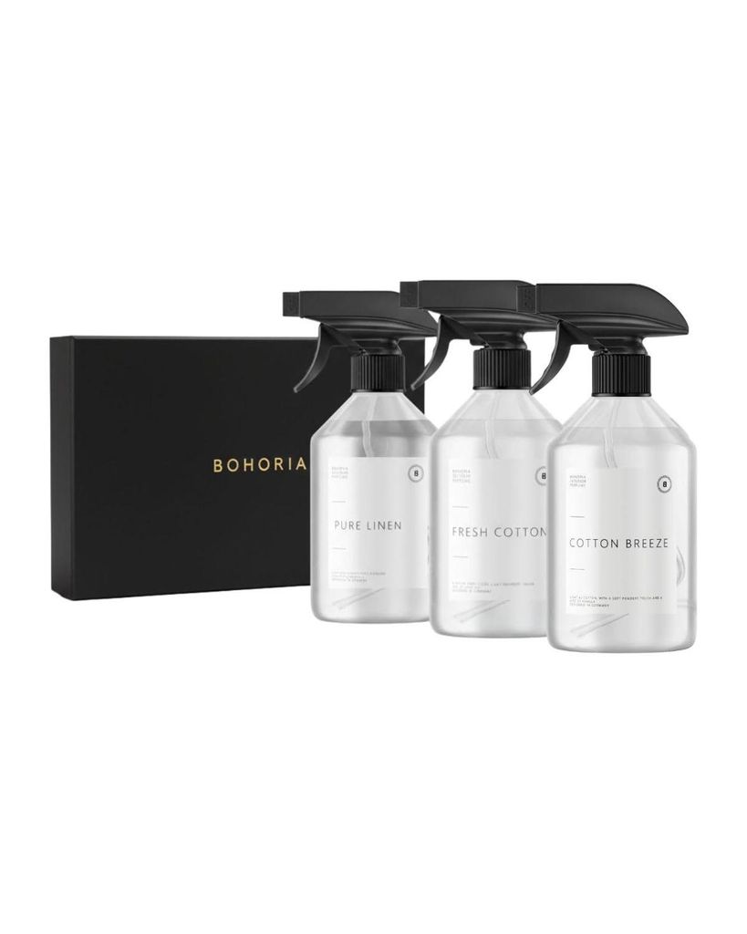 BOHORIA Premium Raumspray Set 3x250 ml – Frische Wäsche Produktbild 