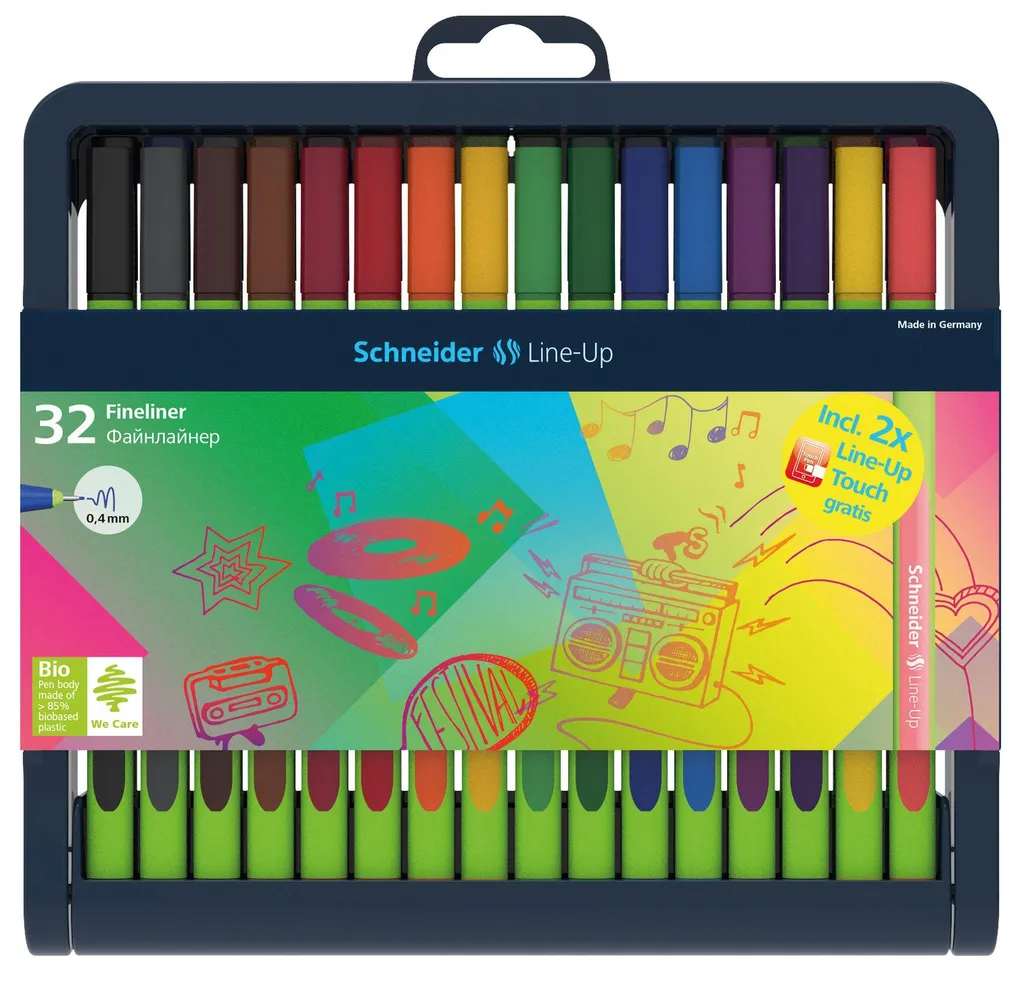 Schneider Line-Up Feutres pour Coloriage Adulte et Dessin Technique 32u