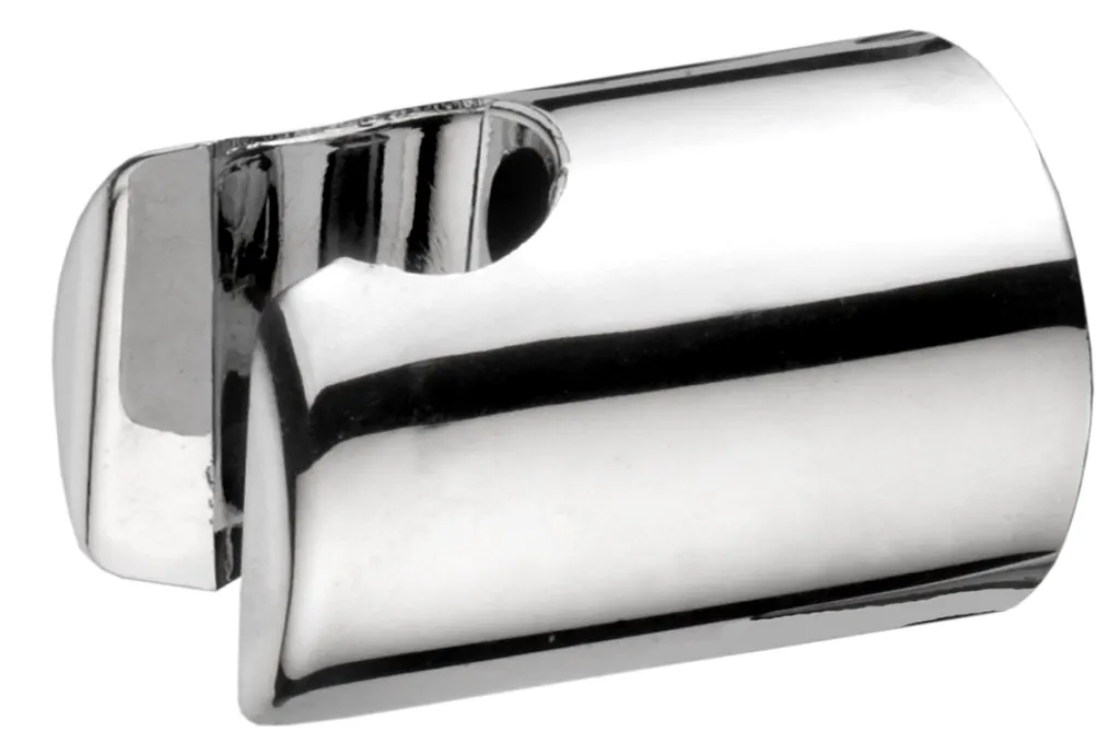 Supporto Parete Doccia Rotondo Cromo - Ricambio Universale Bagno