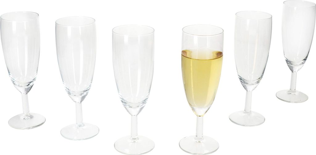 6er Set Royal Sektgläser 140ml Champagner-Glas klare Produktbild 