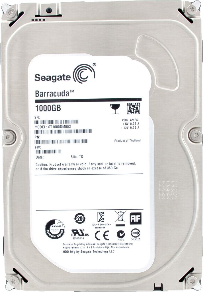 Seagate Desktop HDD ST1000DM003, 1 TB, 7200 RPM, 64 MB, Produktbild 