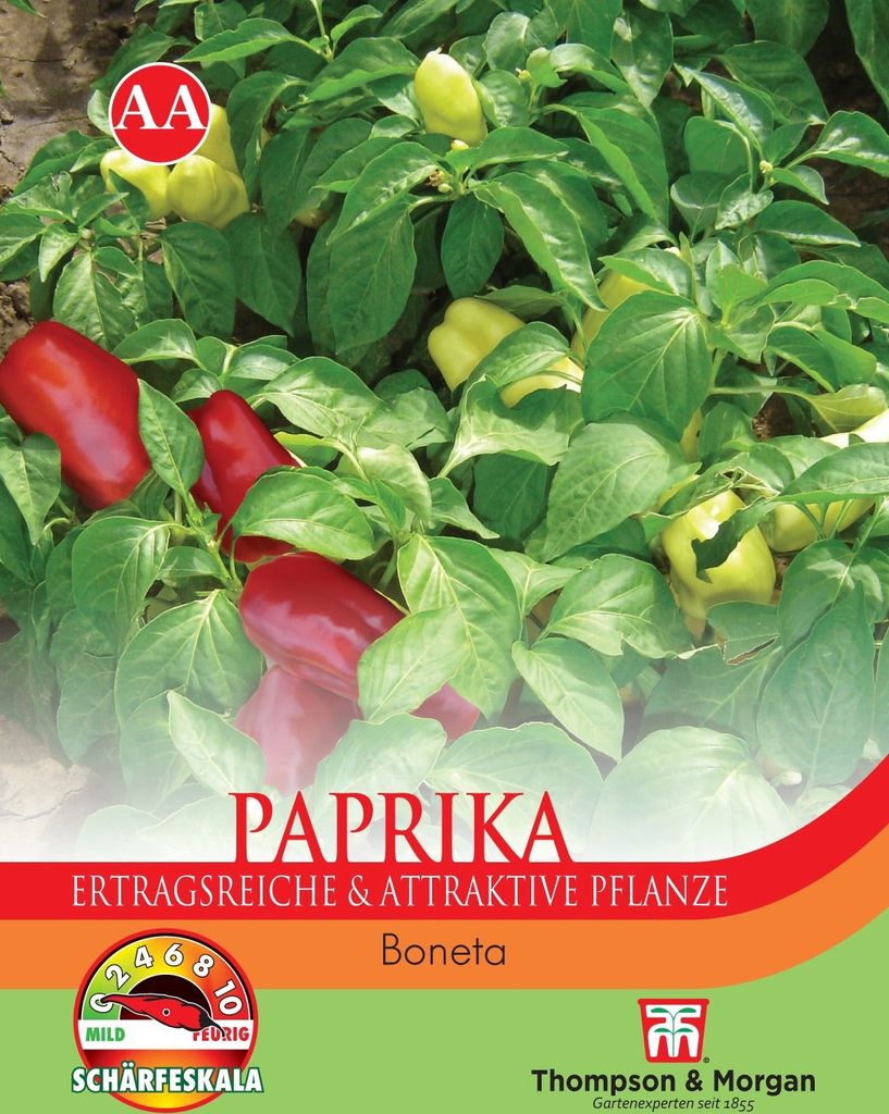 Paprika Sweet Boneta | Paprikasamen von Thompson & Morgan