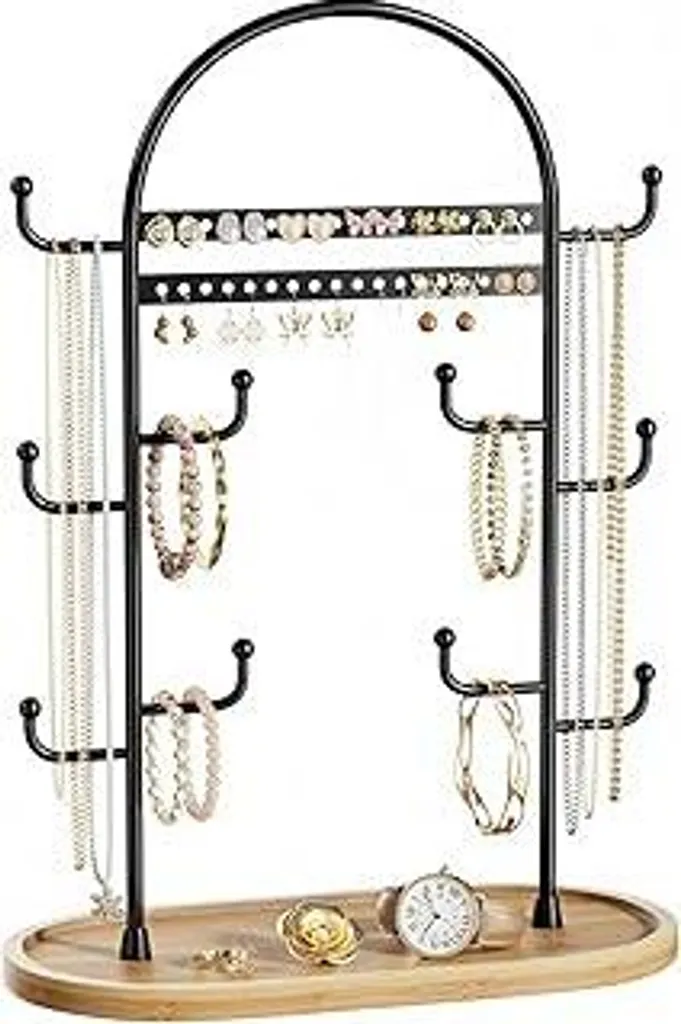 Organizer Portagioie Professionale niffgaff 32cm - Nero e Legno