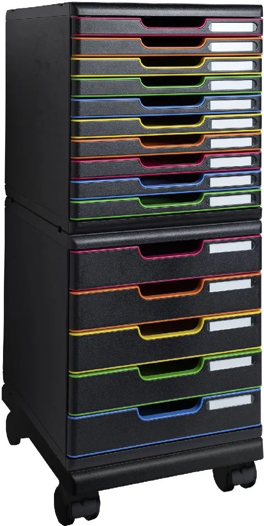 Roulettes pour caisson de bureau Modulo Exacompta : mobilité facile - 11