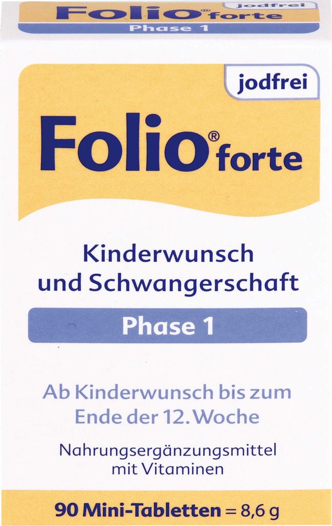 Folio forte Kinderwunsch und Schwangerschaft Phase 1 Produktbild 