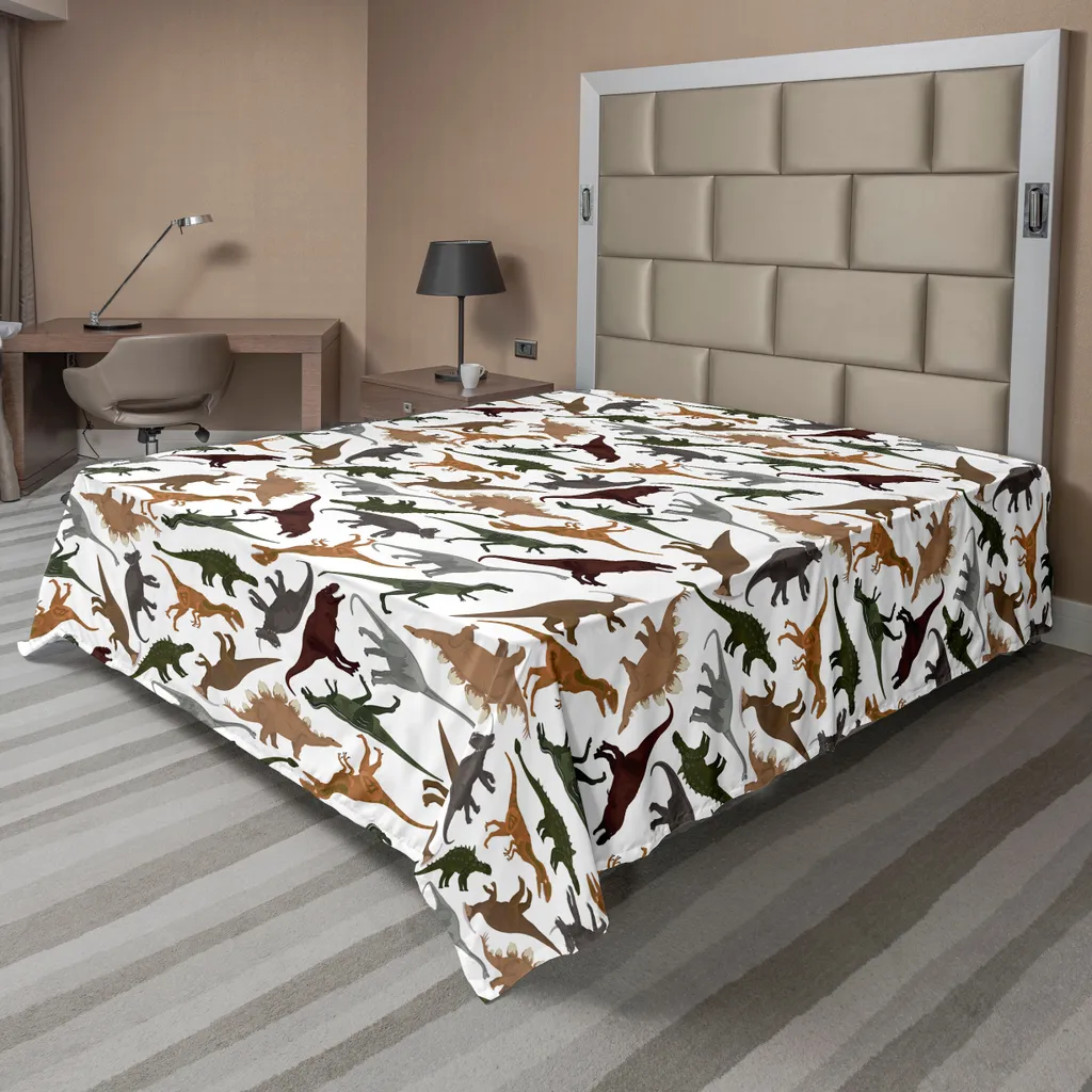 Drap Plat Dinosaure Doux 244x205 cm : Fini les Draps Rêches et Ternes