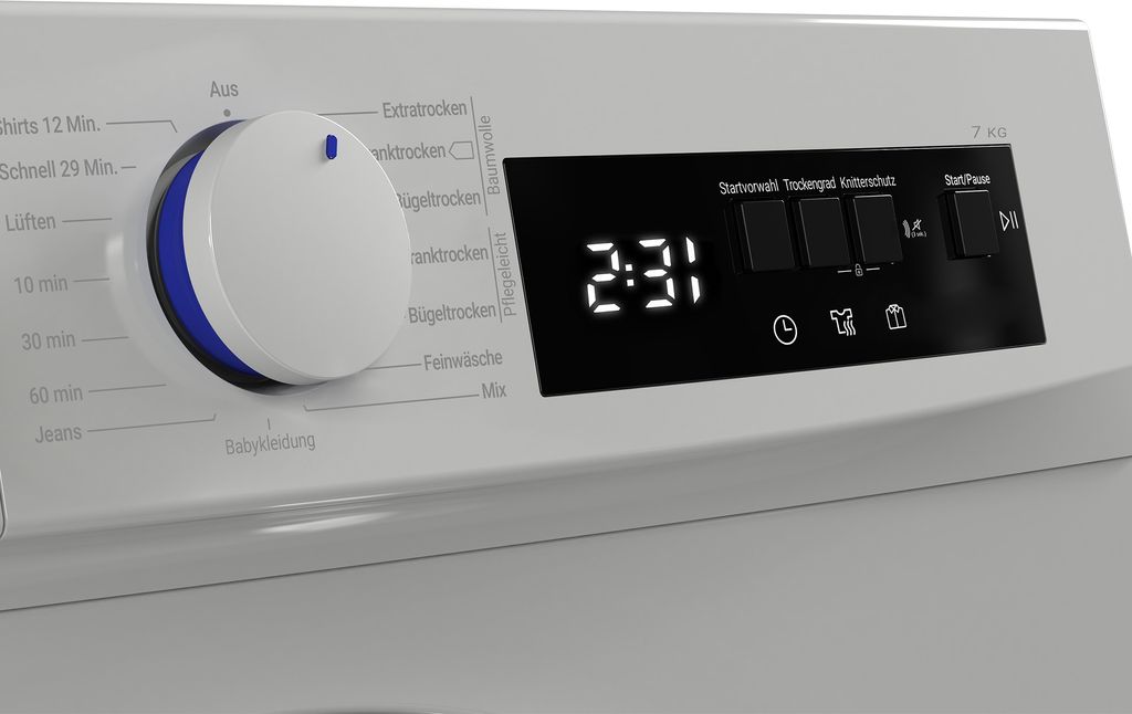 DAEWOO Kondenstrockner Trockner 7 kg Knitterschutz Produktbild 5