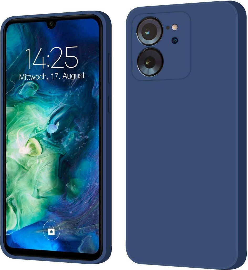 Hülle für Xiaomi 13T / Xiaomi 13T Pro Case Cover Bumper Silikon Softgrip Schutzhülle Farbe: Blau