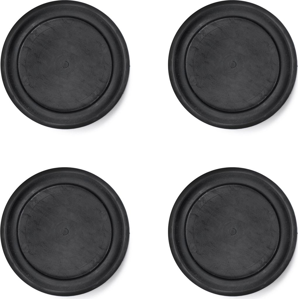 4x sossai Pulsar Vollgummi Waschmaschinen Schwingungsdämpfer in Schwarz Vibrationsdämpfer, DSP-45BL-4
