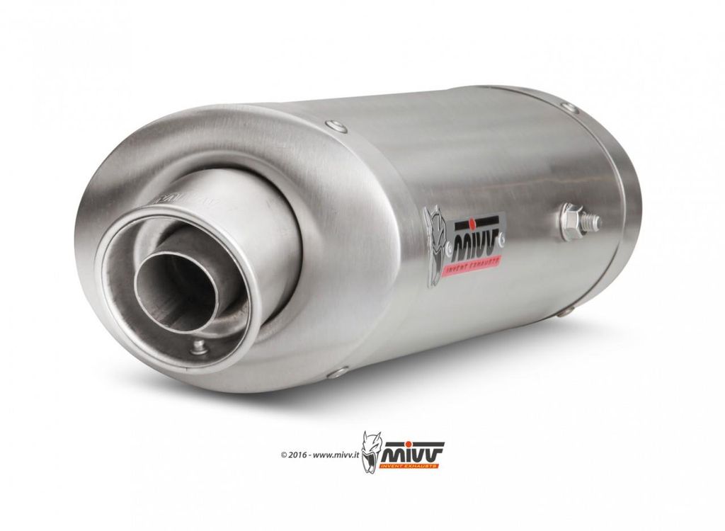 Mivv SPORT Schalldämpfer OVAL SLIP-ON Edelstahl für HONDA Produktbild 