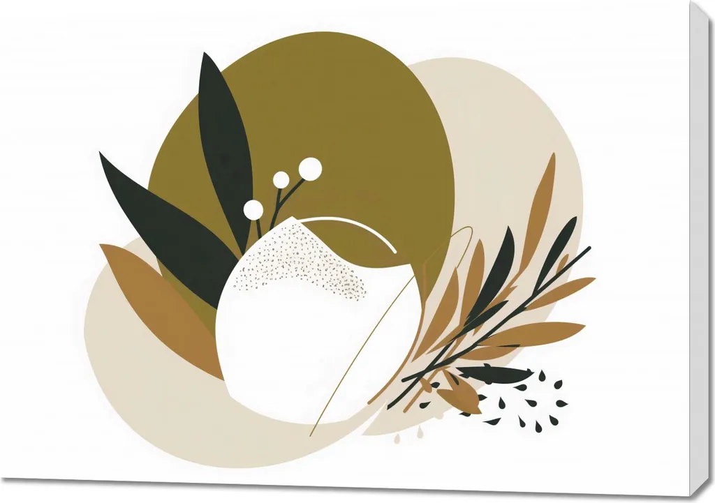 Quadro Essenza Botanica 100x70 - Tela Canvas UVgel Ultra-HD