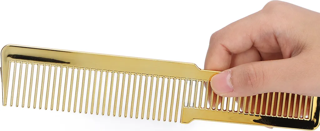 Pettine capelli oro professionale a denti larghi per styling e volume - 5