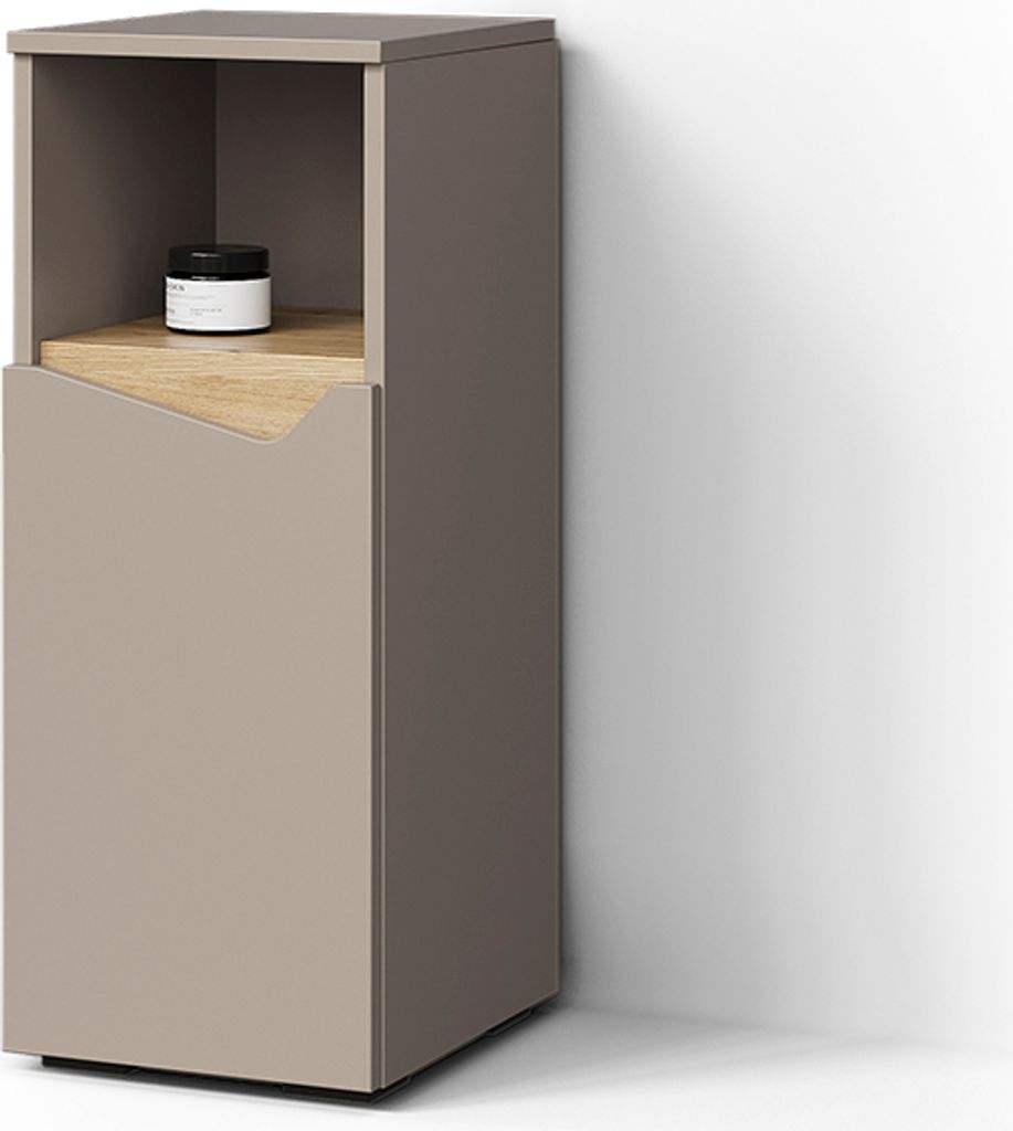Armoire moyenne Livinity Timavo Grège 30x74.5cm avec porte Image du produit 
