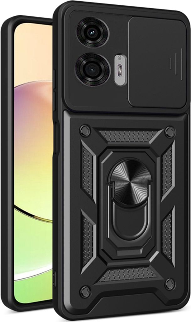 Techsuit Camshield Back Cover Hülle für Motorola Moto G24 Power - Schwarz