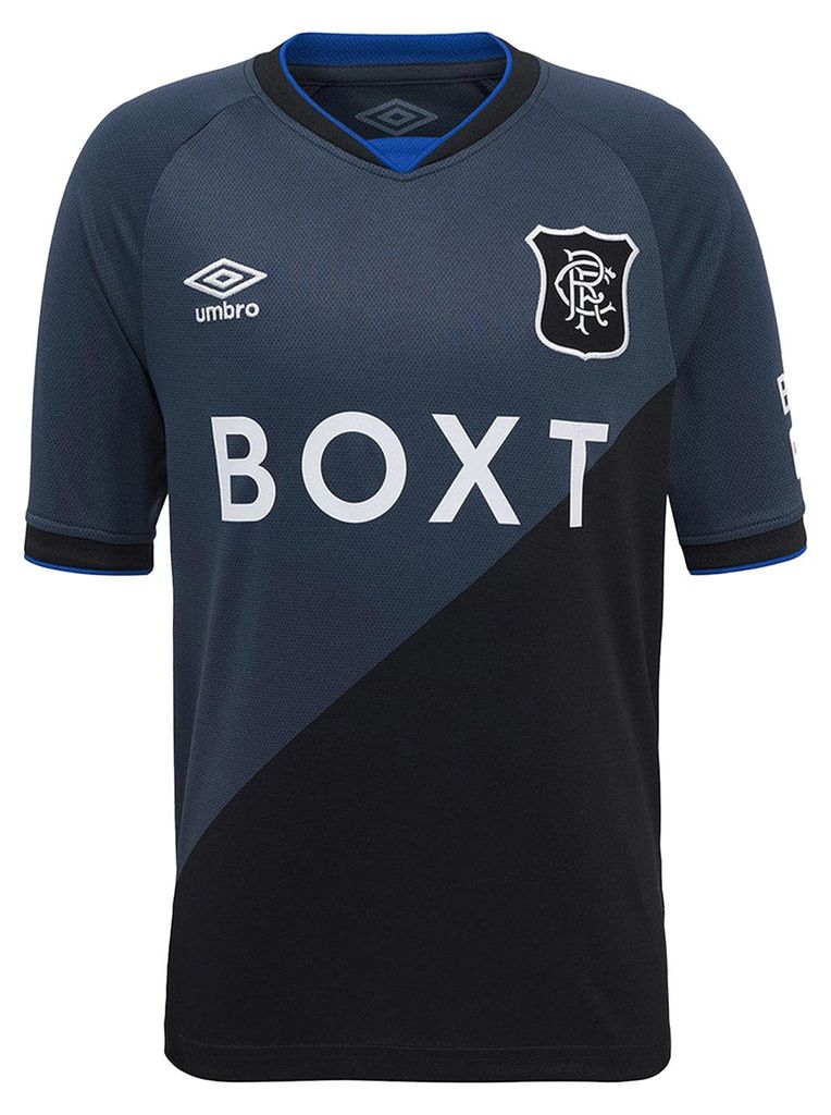 Umbro - "25/26" Drittes Trikot für Kinder, kurzärmlig UO2685 (158) (Stimmung Indigoblau/Kaviar)