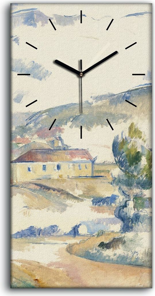 Leinwand Wanduhr Wandkunst Uhr 30x60 Montagne Sainte Produktbild 