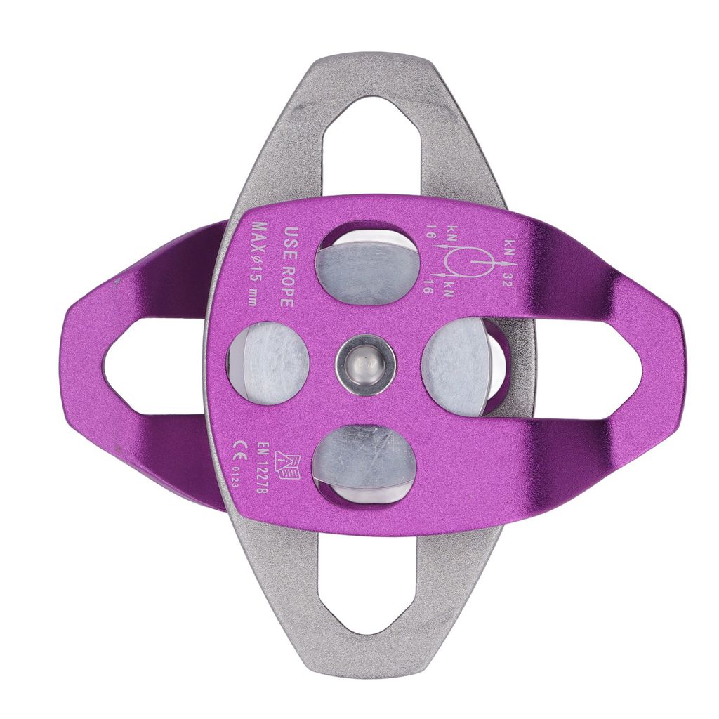 Kletterseilrolle,Aluminium-Kletterseilrolle,Hochleistungs-Kletterseilrolle,Doppelte Umlenkrolle,Doppelte Aluminium-Seitenschwenkrolle,Outdoor-Zubehör