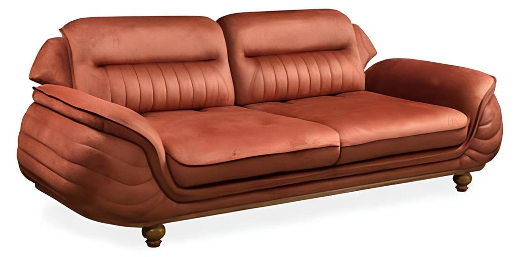 Sofa 3 Sitzer Möbel Stoff Dreisitzer Sofas Luxus Wohnzimmer Klassisches Stil Neu