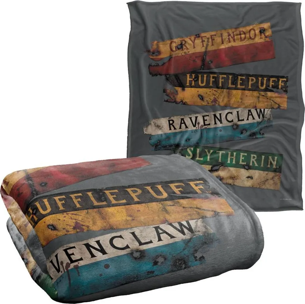 Plaid Harry Potter Soyeux et Doux - Couverture Drapeau TV26178 Colorée