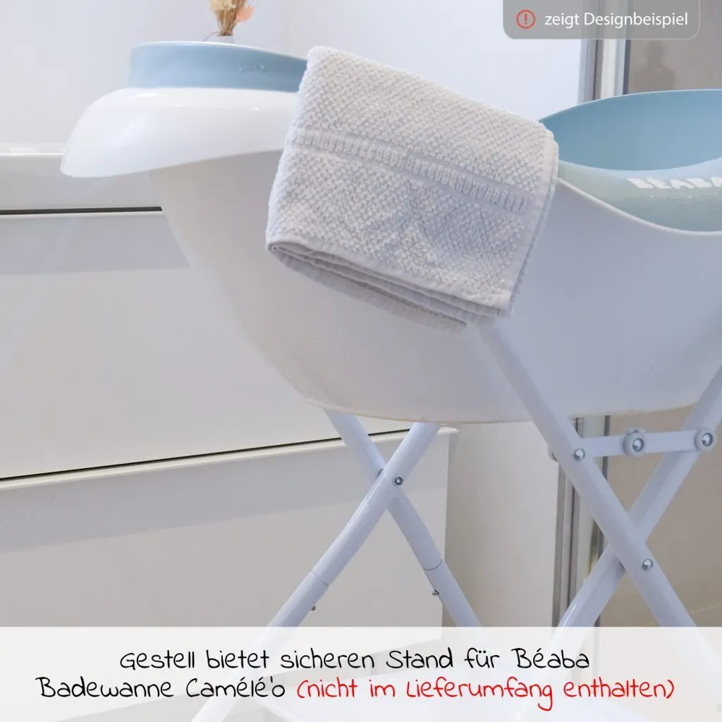 Support de baignoire pliable Beaba : gain de place et sécurité bain