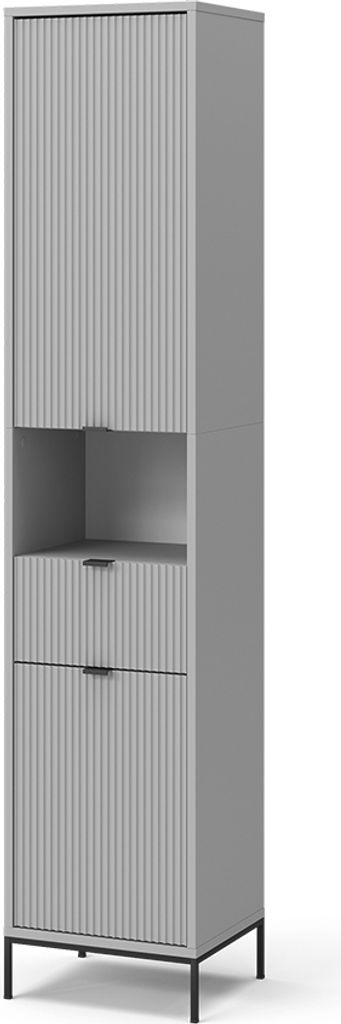 Koupelnová skříňka Vicco Eliza Šedá 40 x 190 cm s dvířky a Obrázek produktu 