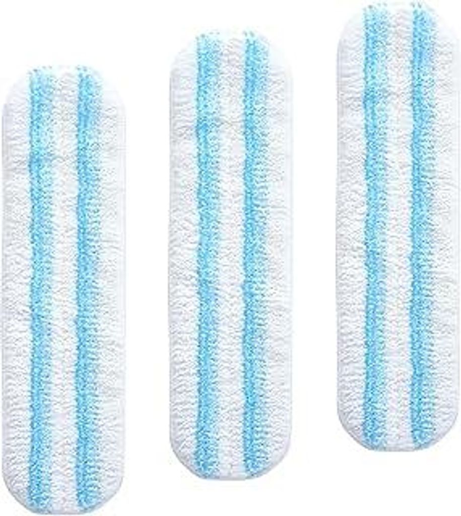 3 Stück für Vileda H2PrO Bodenwischer Ersatzbezug, Mikrofaser Wischmopp Bezug für alle Hartböden, Maschinenwaschbar (Neu, Verbessert)