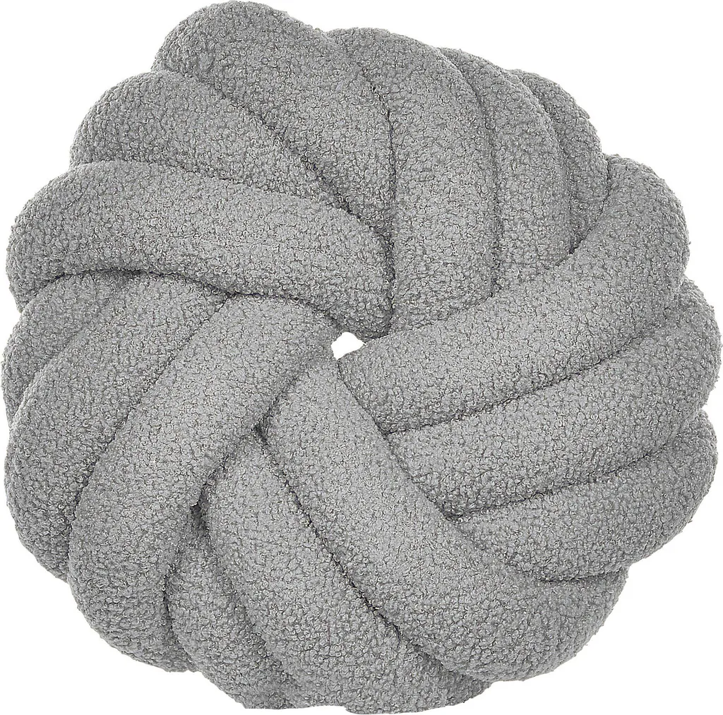 Petit coussin nœud gris pour décoration de chambre ou canapé moderne