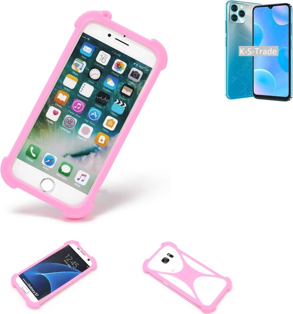 K-S-Trade Handy Hülle kompatibel mit Blackview A95 Schutz Hülle Bumper Silikon Schutz Hülle Cover Case Silikoncase Silikonbumper TPU Softcase