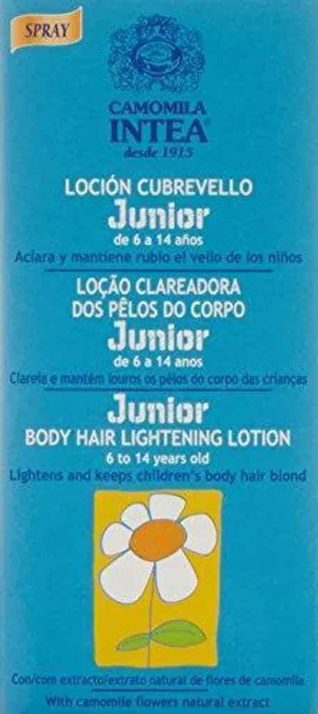 Spray éclaircissant poils Camomila Intea Kinder doux flacon de 50ml
