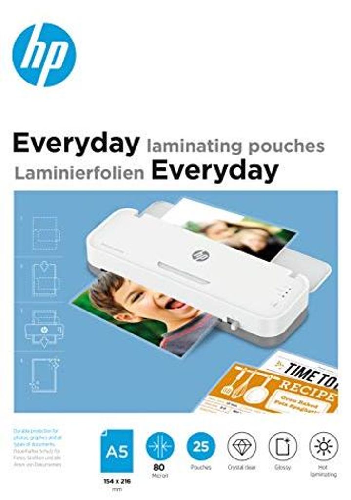 HP 9155, Glänzend, Transparent, DIN A5, 154 mm x 216 mm, Produktbild 