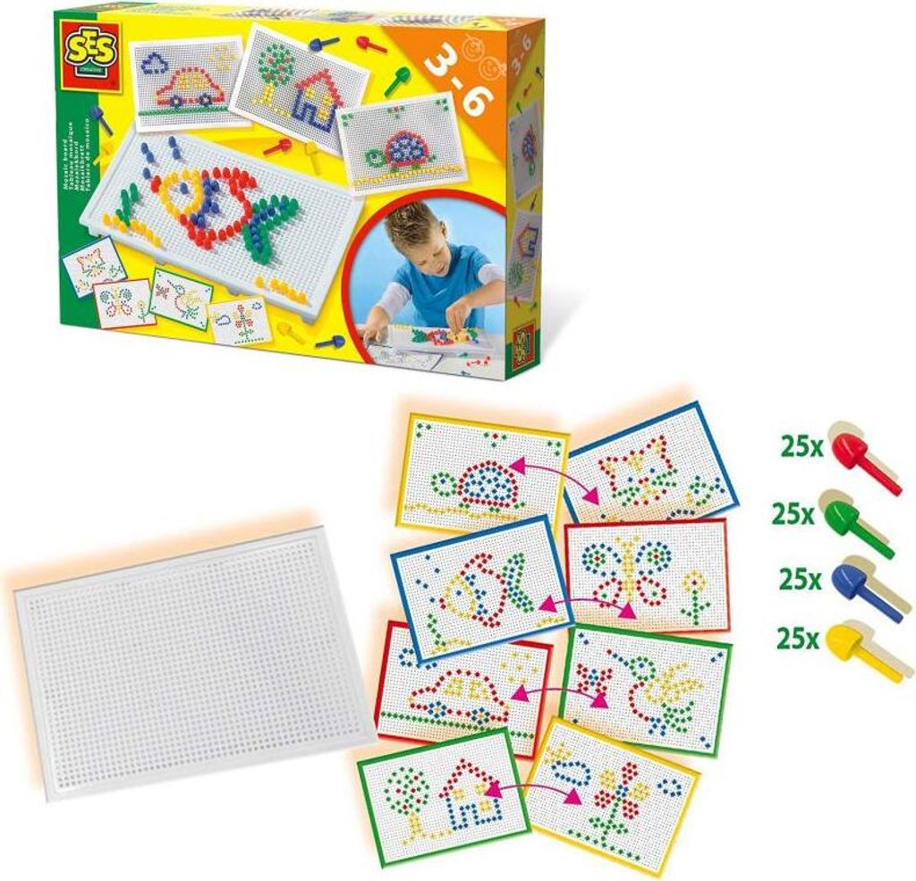 SES 14848 - Creativ - Ich lerne Mosaik Steckspiel Produktbild 