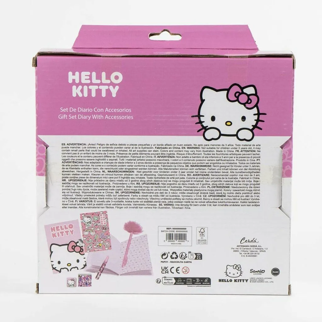 Kit Cancelleria Hello Kitty Completo - Accessori Scuola Multicolore - 3