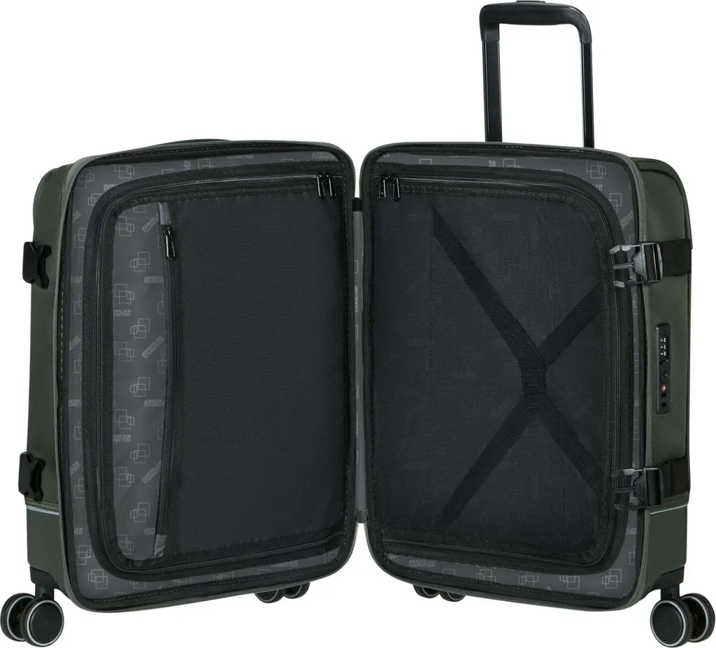 Trolley Urban Track American Tourister Dark Khaki Spinner con TSA - 7
