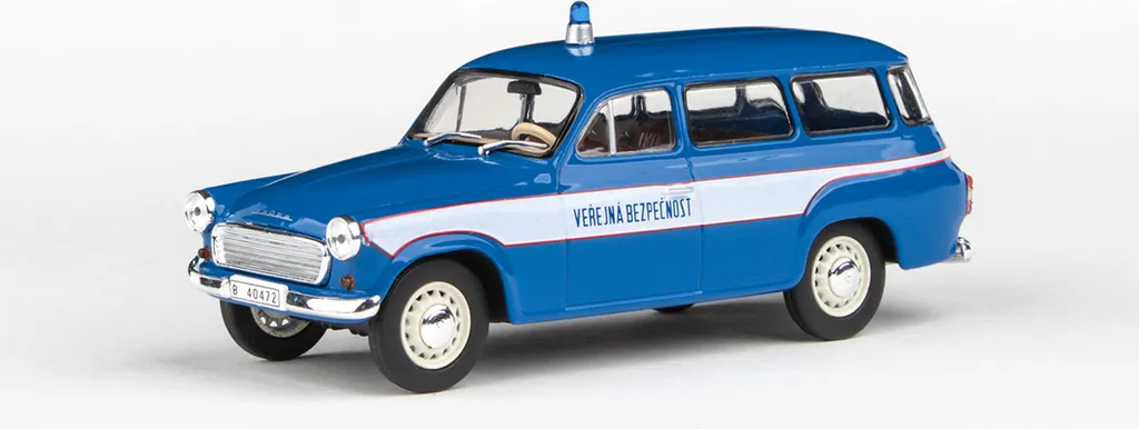 Modèle Réduit Skoda 1202 1964 Sécurité Publique 1:43 pour Vitrine