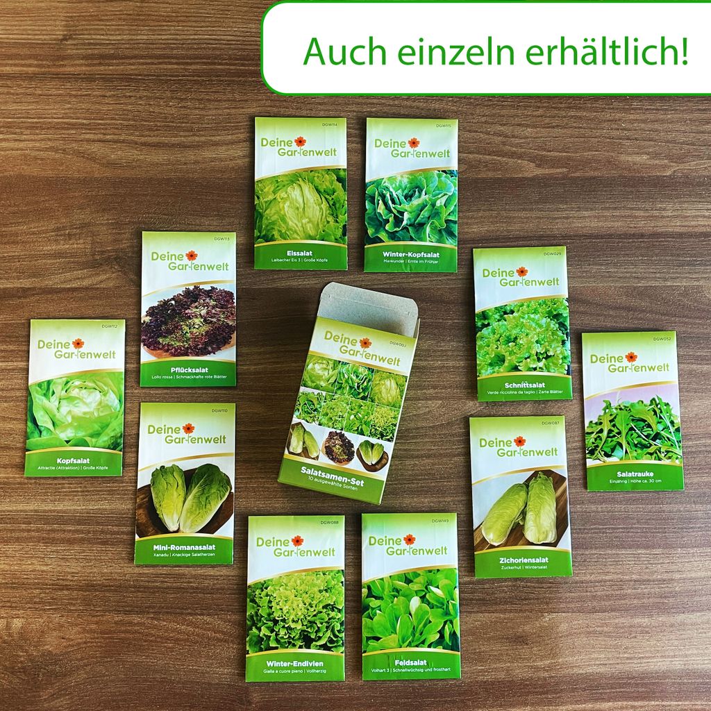 Salatsamen Set - 10 Sorten Samen - Saatgut Sortiment - Produktbild 5