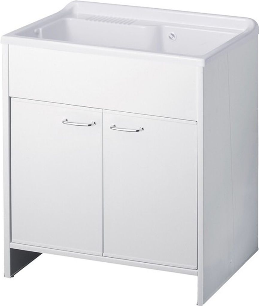 Mobile Lavatoio bianco Garden 80x50X85 PVC Immagine del prodotto 