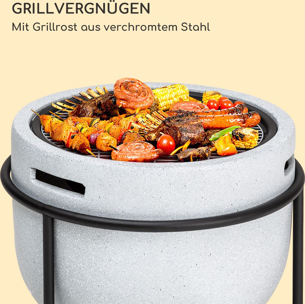 Blumfeldt Feuerschale, Tragbare Feuerstelle Outdoor, Produktbild 3