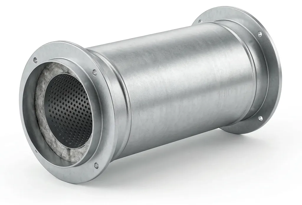 Silencieux KomfoVent AGS-250-100-600-M Ø250mm, Réf 354273072 Pro