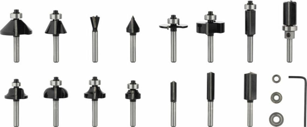 Bosch 2607017471 Bosch 15 tlg Mixed Fräser Set 6mm Schaft Imagen del producto 