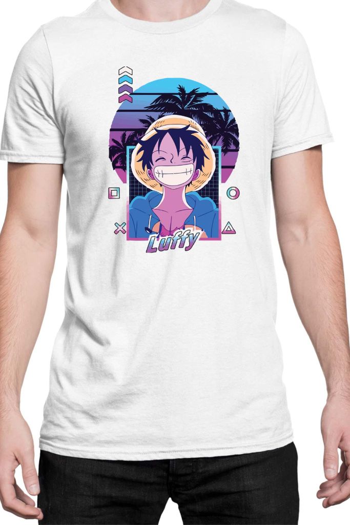 Herren T-Shirt Manga Japan Anime Comics Animation One Manga Piece Anime 0022, Man S / Weiß