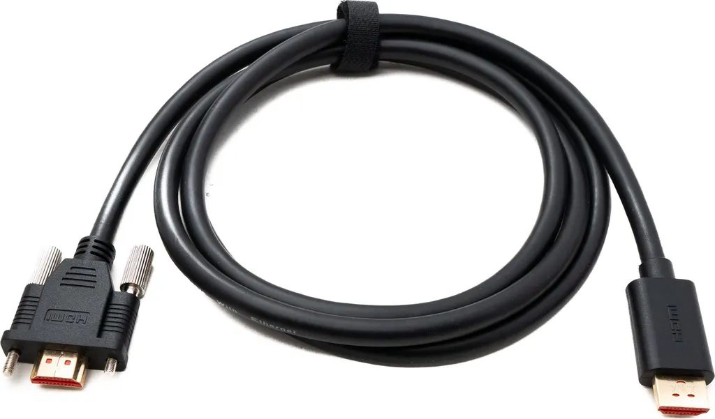 HDMI 2.0 Cavo 150cm con Vite - Standard Sicurezza 4K UHD Nero