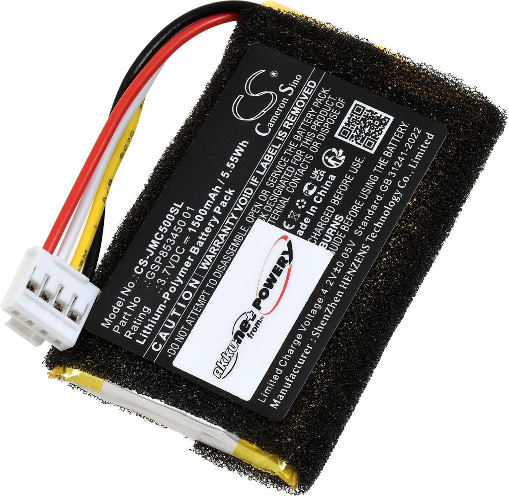 Akku passend für Lautsprecher, Speaker JBL Clip 5 Typ GSP853450 01