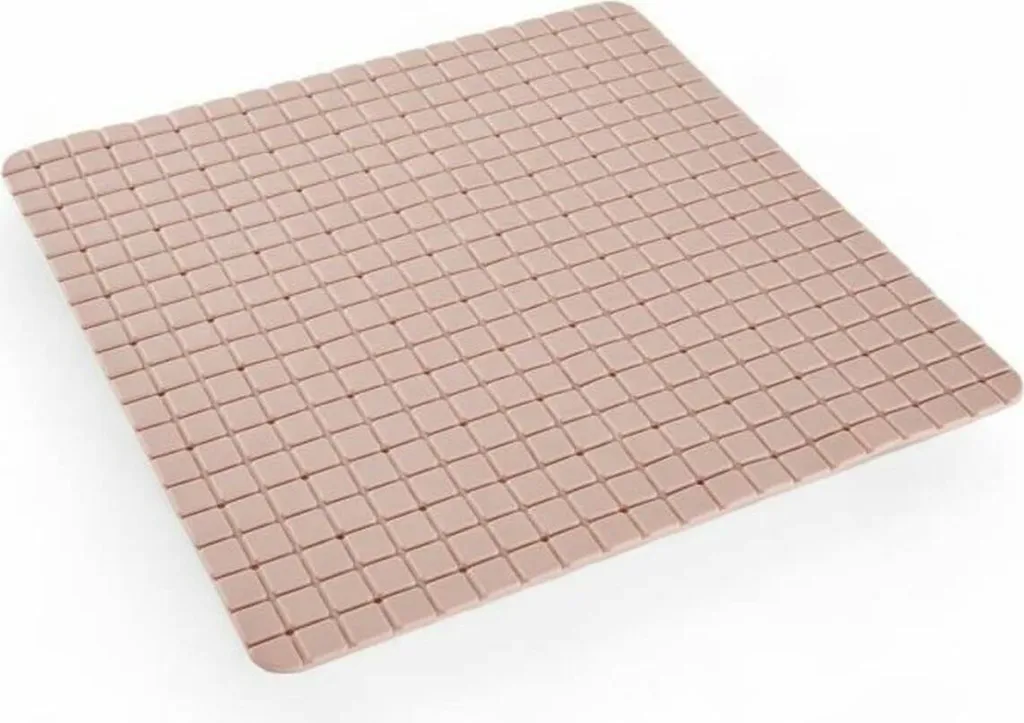 Tapis de douche antidérapant Today rose 50x50 cm en PVC de qualité