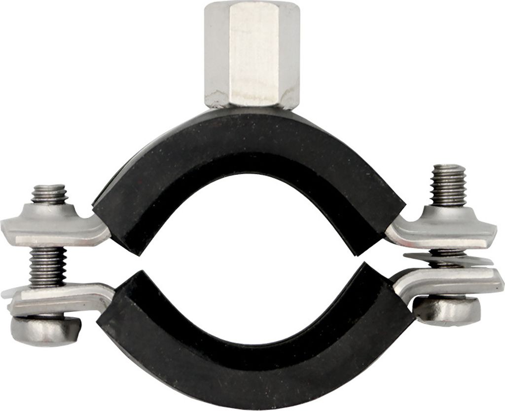 Edelstahl Rohrschelle 3/4 Zoll 25-30mm V4A Rohrhalter Rohrbefestigung