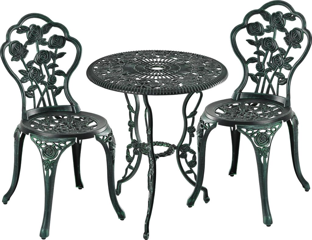 relaxdays 3-teiliges Gartenmöbel Set