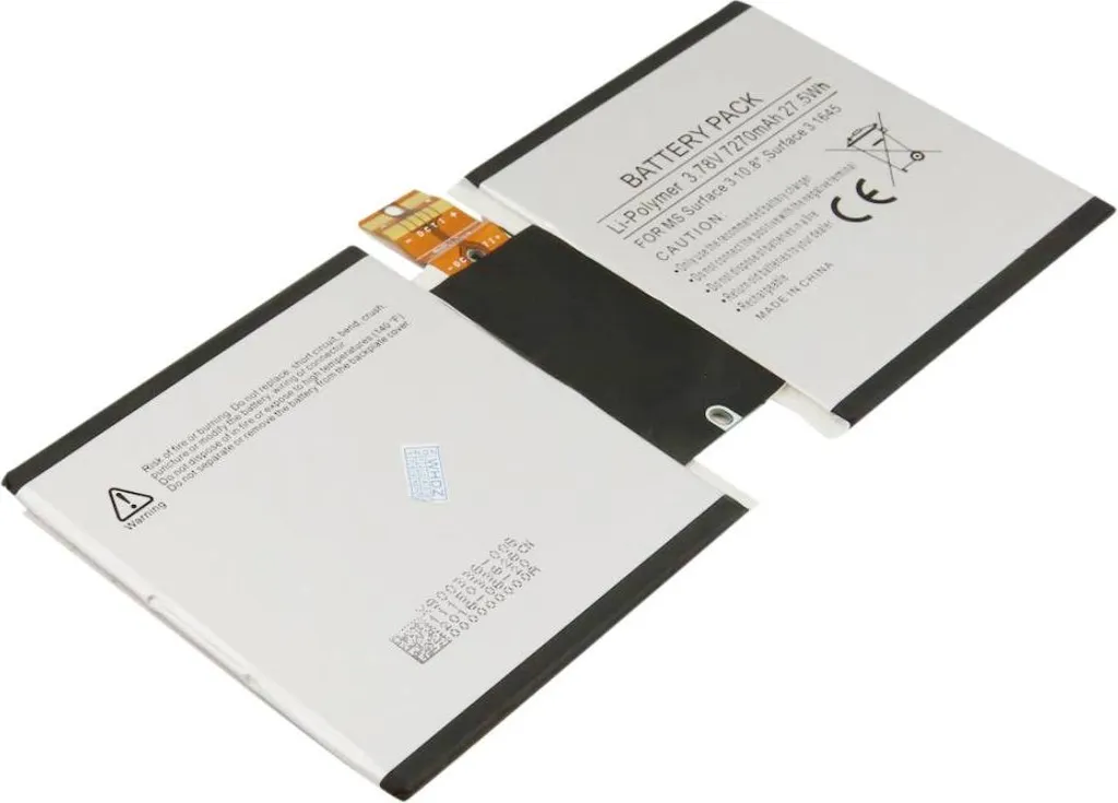 Avizar, Batteria Microsoft Surface 3 10.8″ 3.78 V 7270 mAh Li-Polymer, Bianco