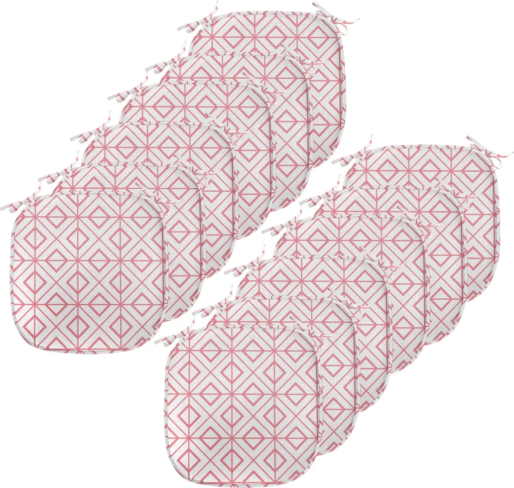 Cuscini Sedie Rosa Impermeabili 40x40 - Set 12 Pezzi ABAKUHAUS Vintage