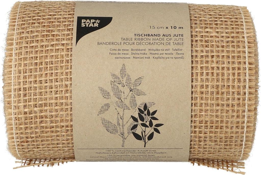 PAPSTAR  88720 PAPSTAR Tischläufer Jute, natur, (B)0,15 x Productafbeelding 