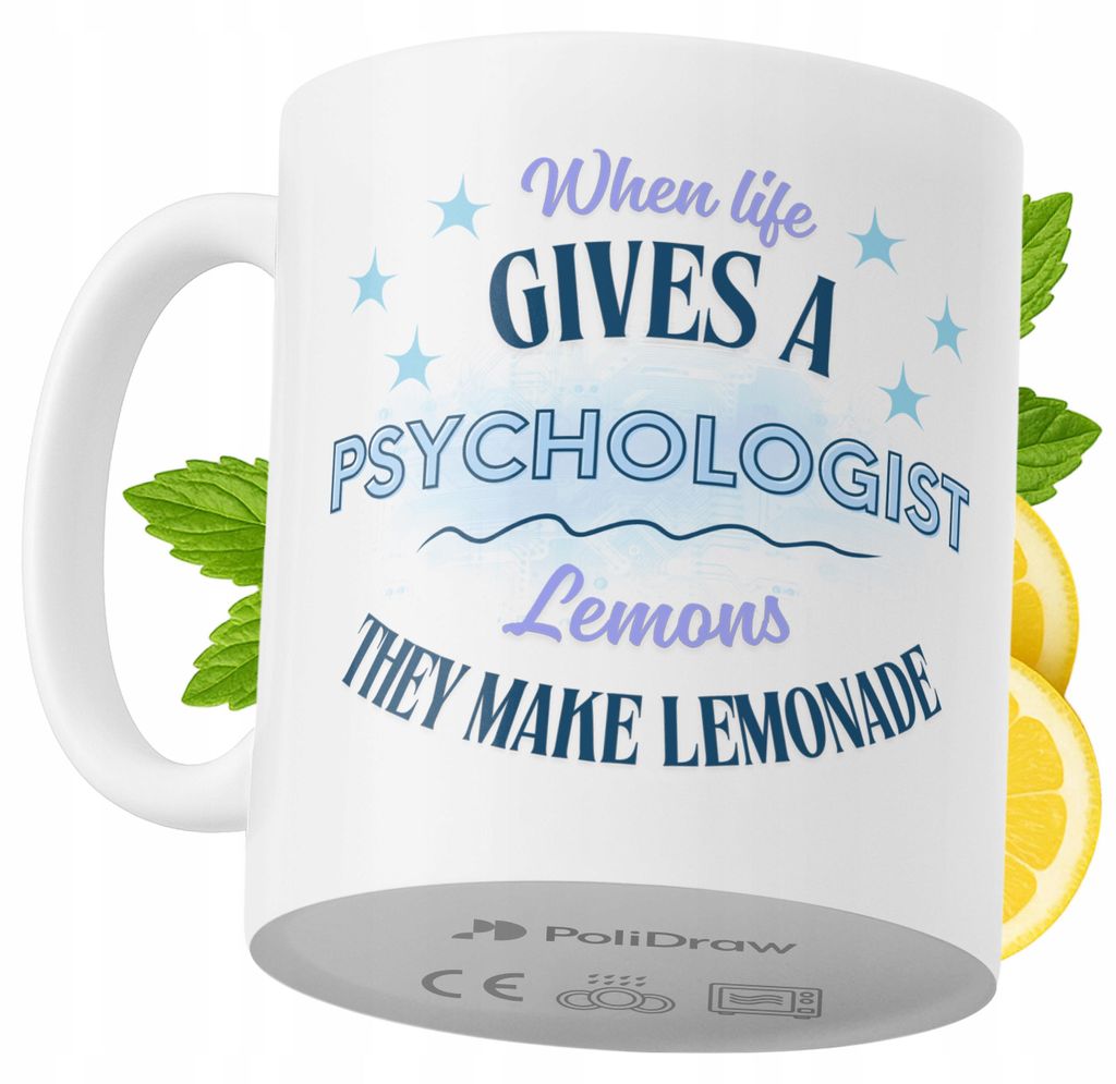Lustige Tasse für Psychologen - Kaffee- oder Teetasse mit witzigem Textdesign - ideal für Geburtstage, Namenstage, Feiertage und besondere Anläs...
